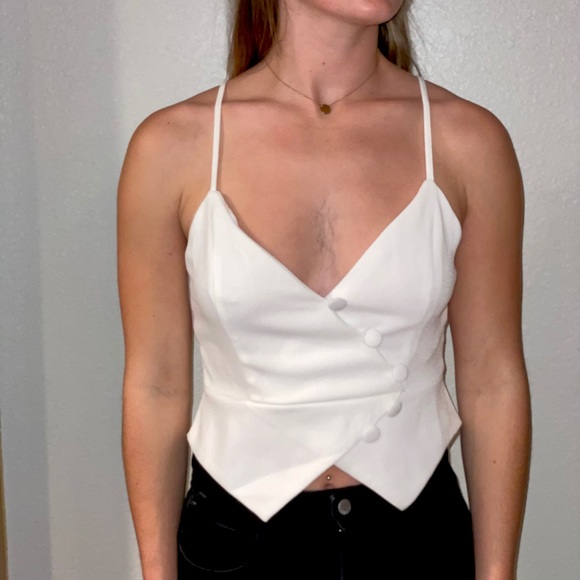 Forever 21 Tops - Forever 21 White Tank Top size L